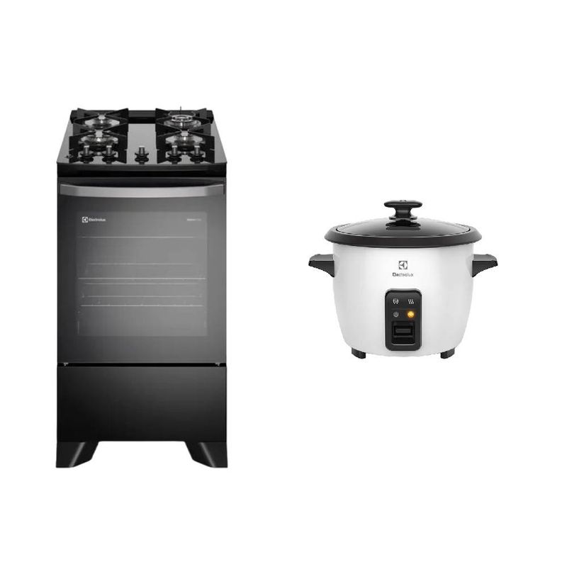 ELECTROLUX - Combo: Cocina 4 Quemadores (FE4GP) + Olla Arrocera Efficient Premium (RCB50) Electrolux