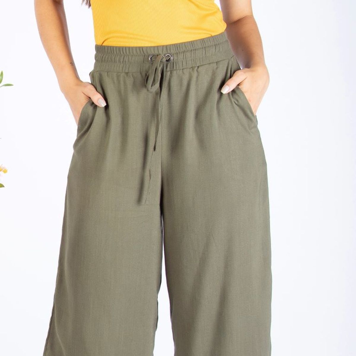 GENERICO - PALAZZO EN LINO PARA DAMAS