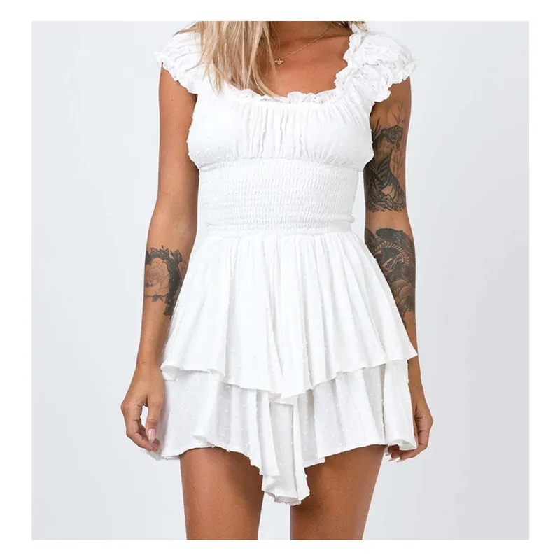 42AROZINA - Vestido de verano con hombros descubiertos