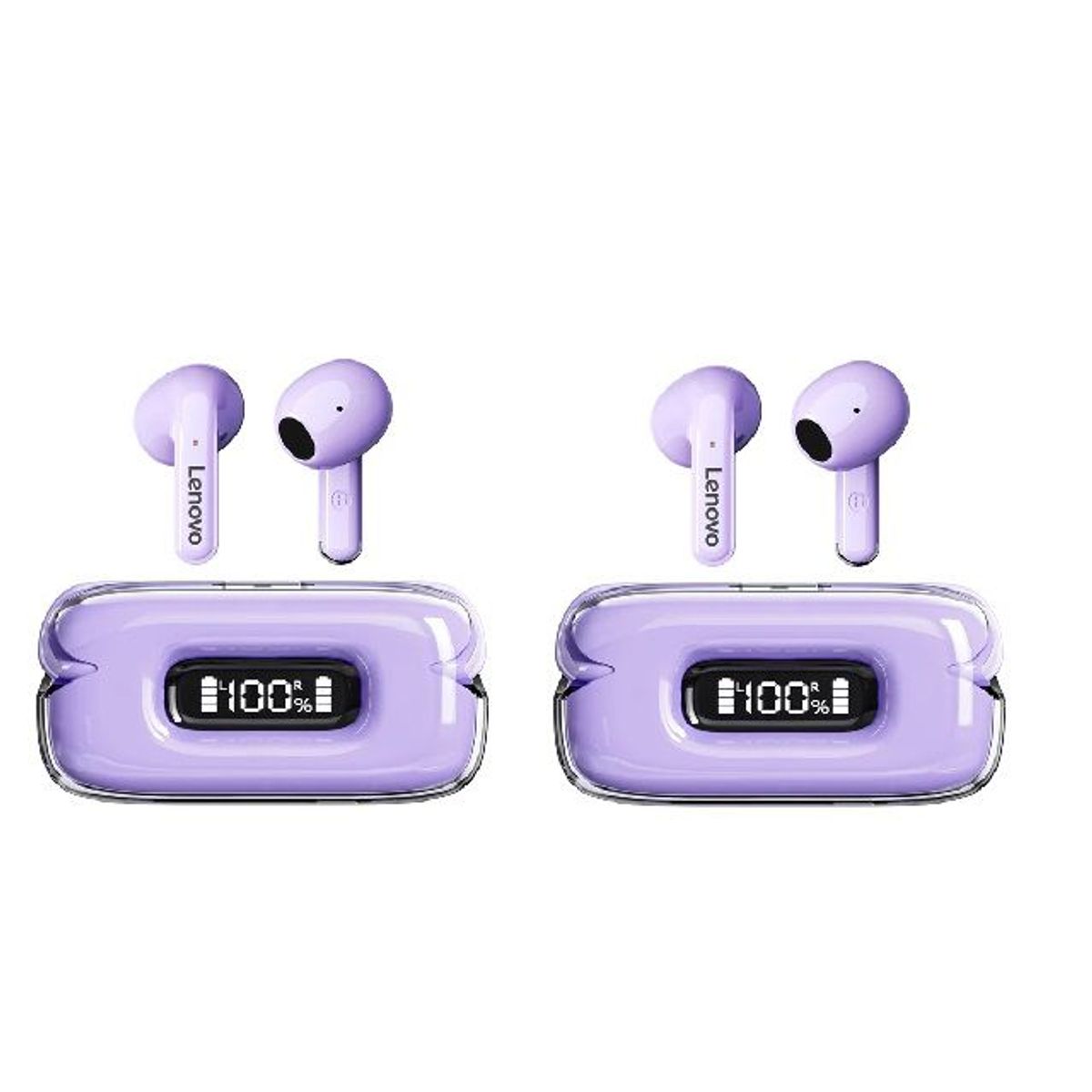 LENOVO - 2pcs Lenovo X15 II De TWS Audífonos Greentooth inalámbrico-Morado