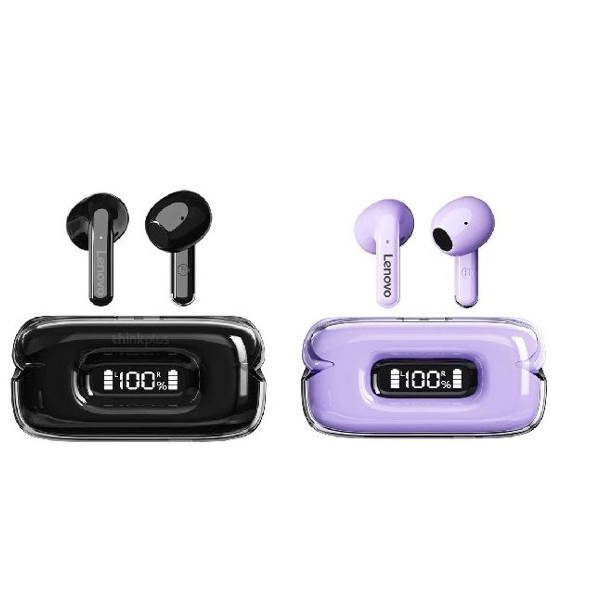 LENOVO - 2pcs Lenovo X15 II De Audífonos Greentooth inalámbrico-NegroMorado