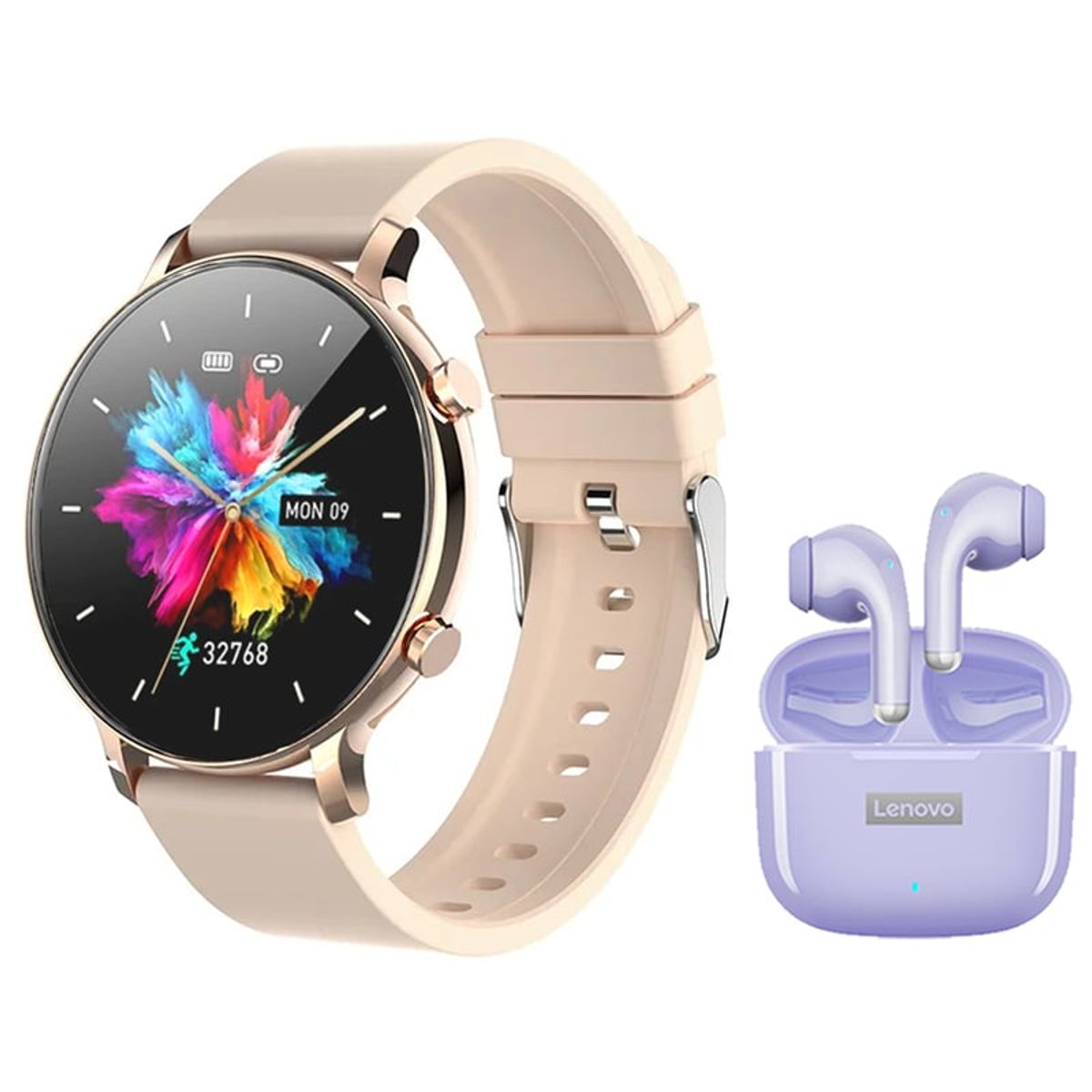 LENOVO - Lenovo LP40 Pro De Audífonos y Toumi Fit 3 Pro-G Reloj inteligente