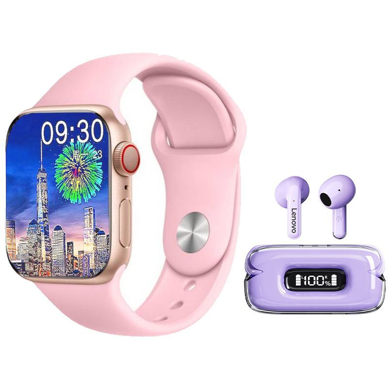 LENOVO - Lenovo X15 II De Audífonos tws-Morado y Toumi Watch S9 PRO MAX-Rosa