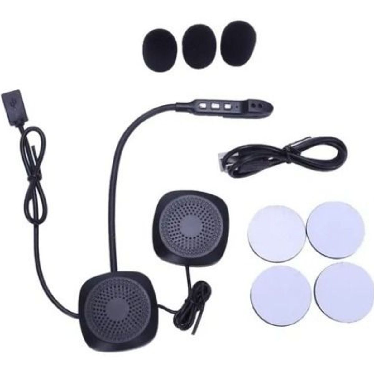 GENERICO - Audifono Para Moto Bluetooth Con Microfono  Casco Moto