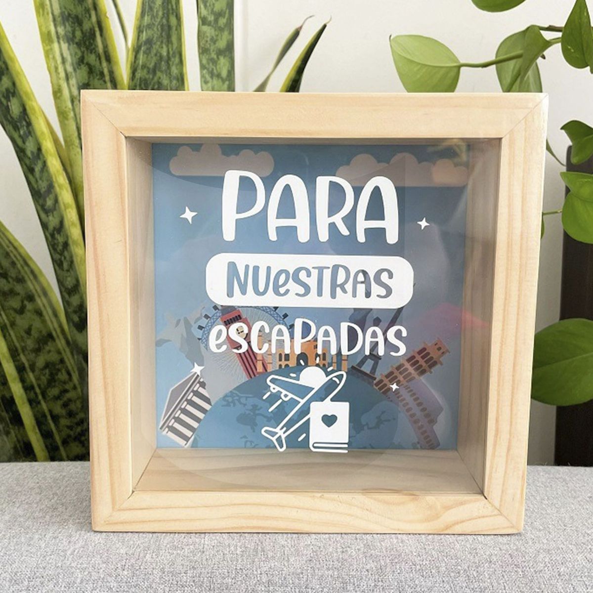 IMPRESIONARTE - Alcancia de Madera Regalo