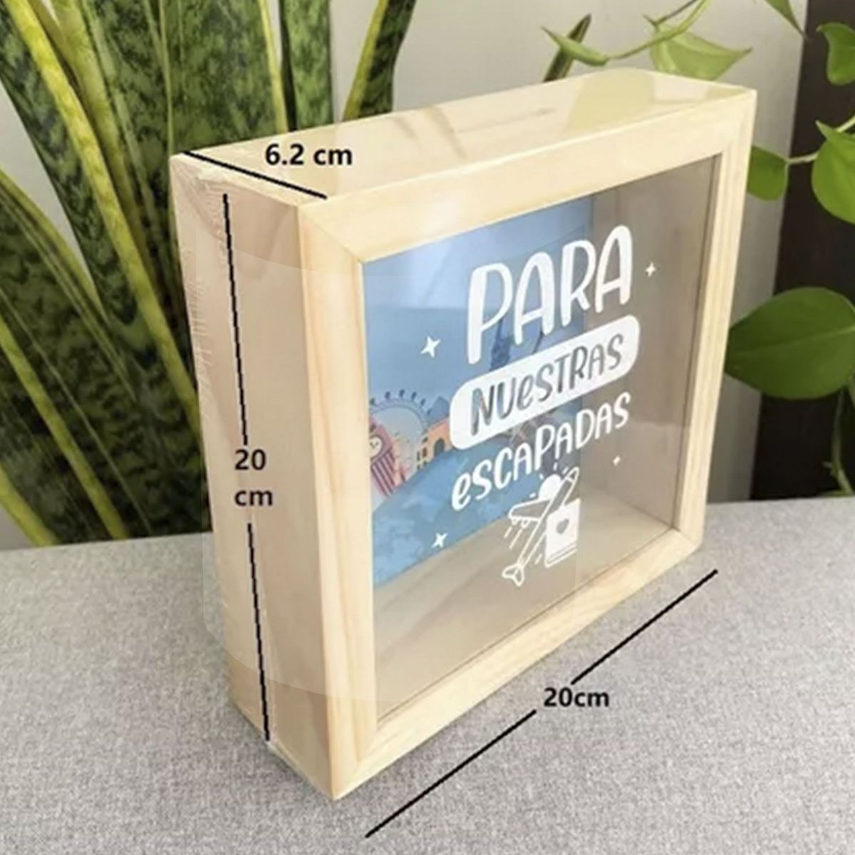 IMPRESIONARTE - Alcancia de Madera Regalo