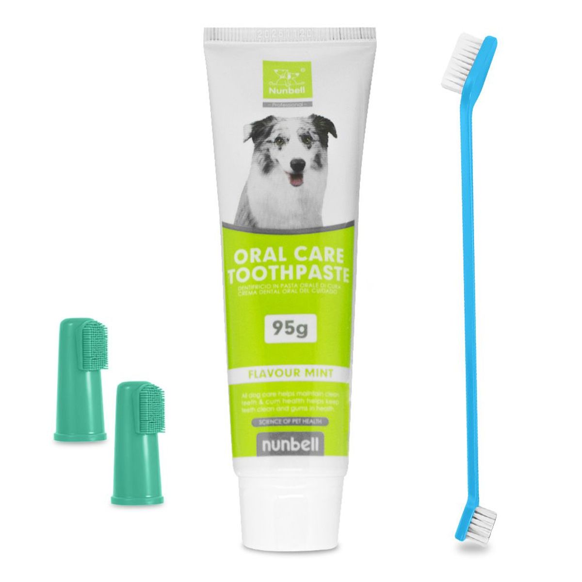 KELLER - Kit Cepillo  Pasta de Dientes para Perros Mascotas TQ NB0