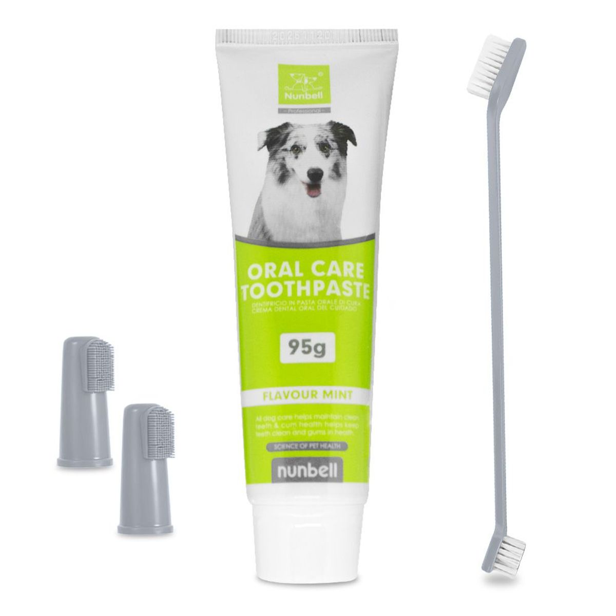 KELLER - Kit Cepillo  Pasta de Dientes para Perros Mascotas PL NB0