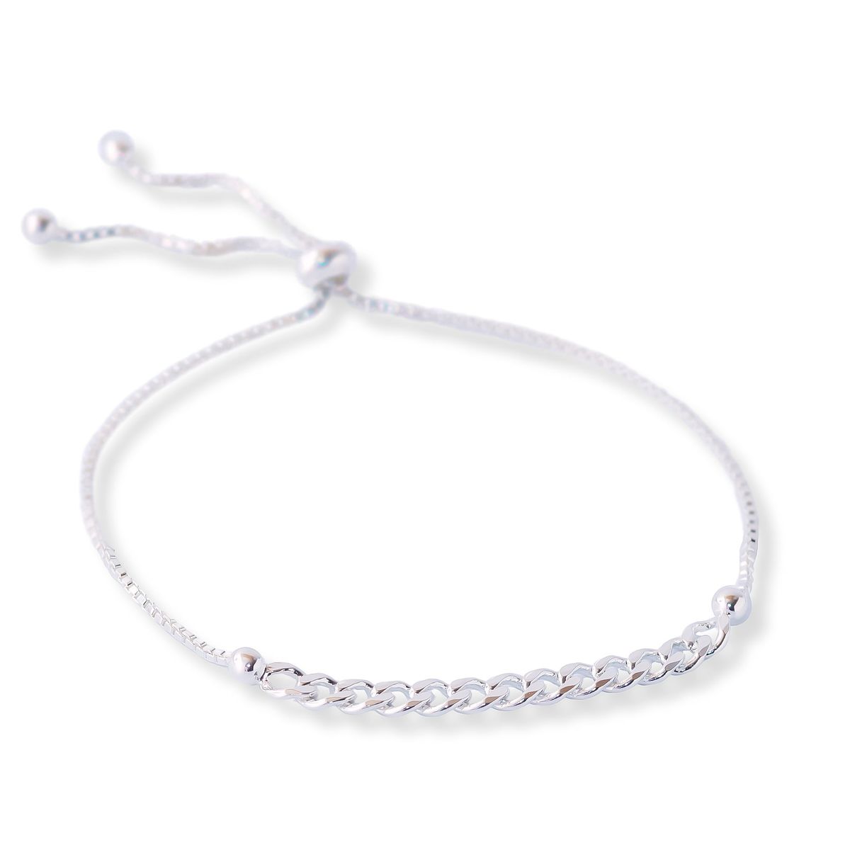 AMBAR JOYERIA - Pulsera de Plata 925 Regulable Tipo Cartier Silver