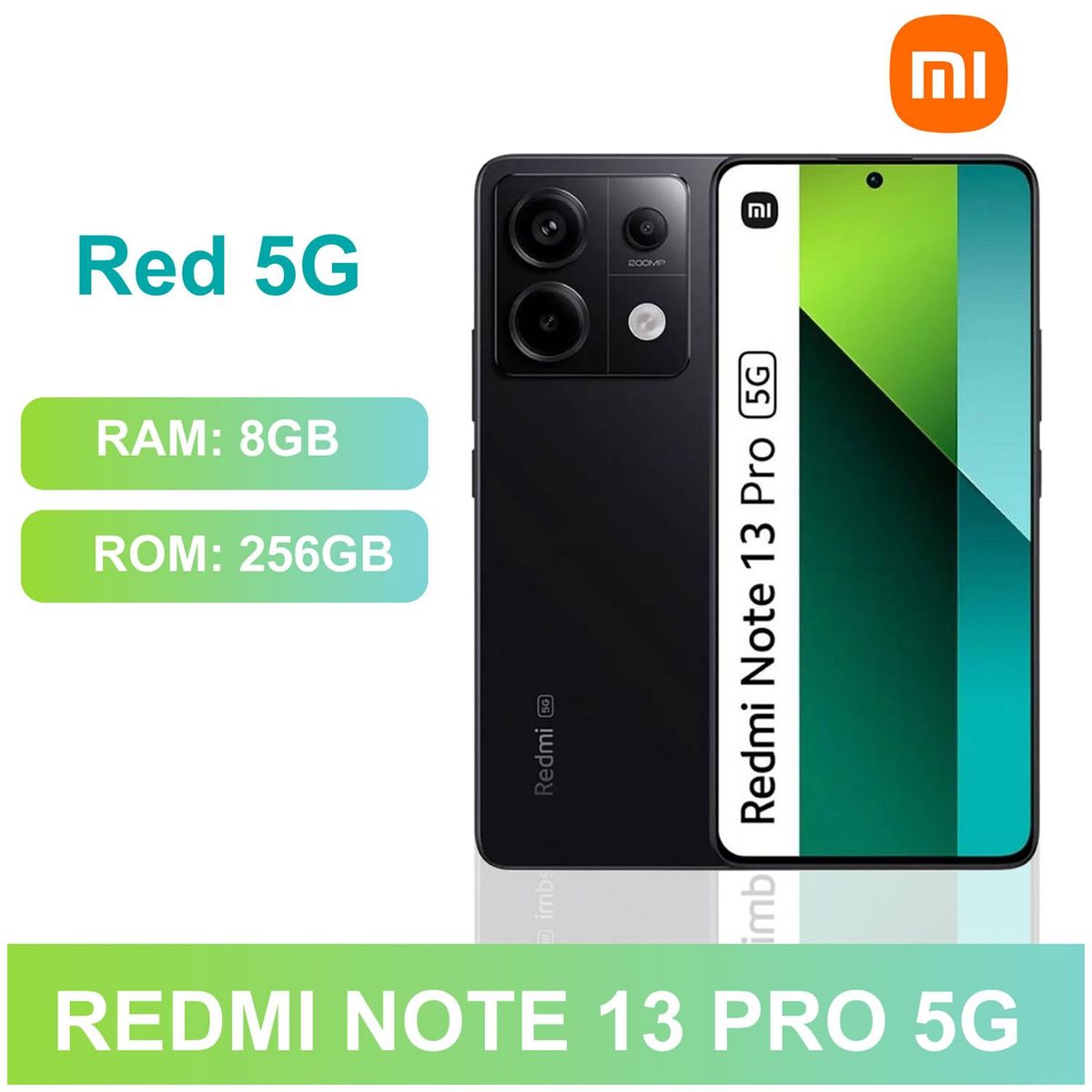 XIAOMI - Xiaomi Redmi Note 13 Pro 5G Ram 8Gb 256Gb Negro - CAJA SELLADA