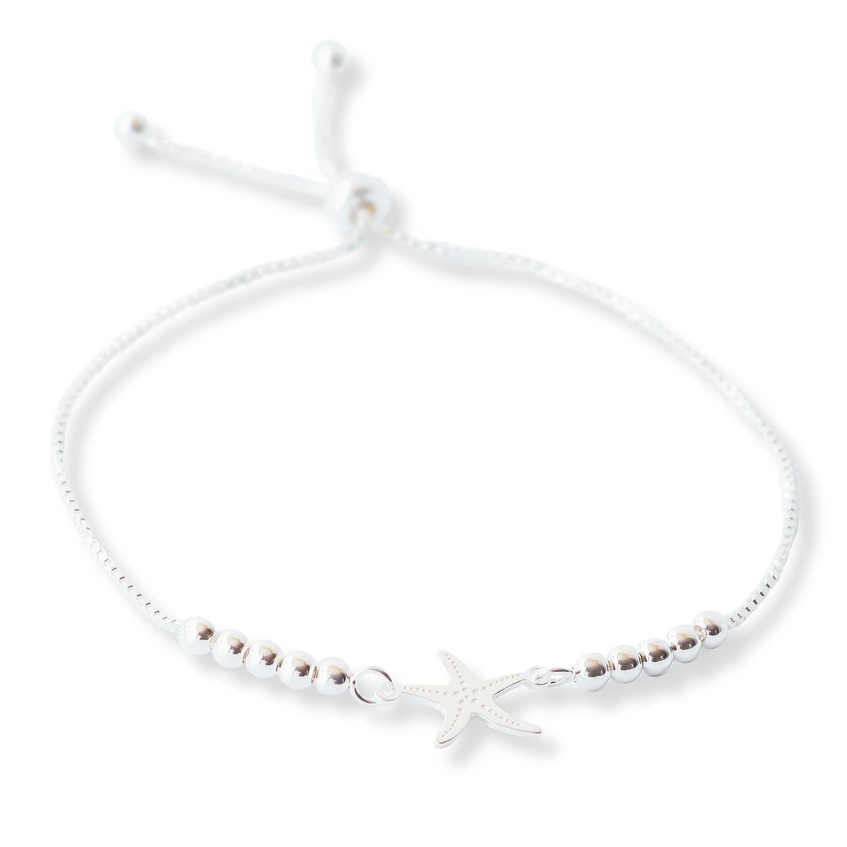 AMBAR JOYERIA - Pulsera de Plata 925 Estrella De Mar Regulable Silver
