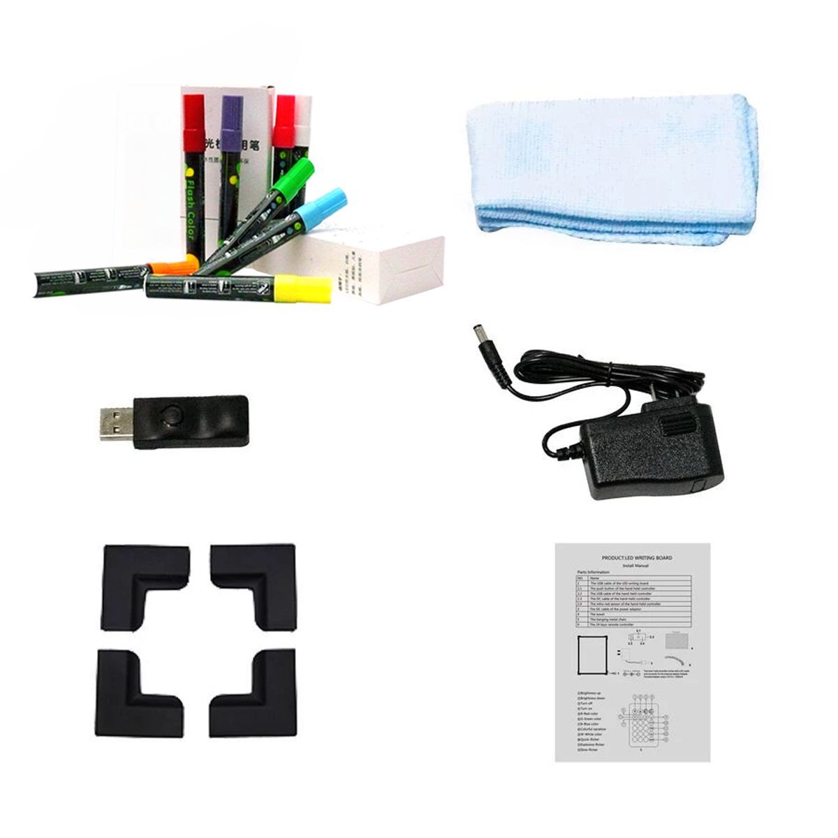 GENERICO - Pizarra led tamaño 80 x 60