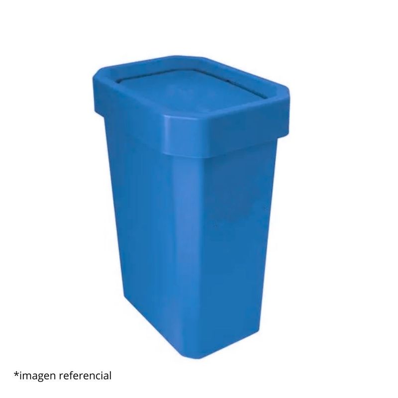 DISA SOLUCIONES ECOEFICIENTES - PAPELERA VAIVEN AZUL 26 LITROS