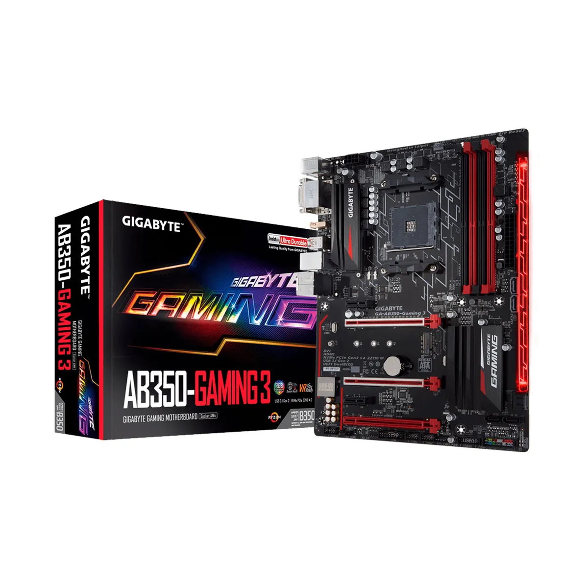 GIGABYTE - PLACA GIGABYTE GA-AB350-GAMING 3 DDR4 AM4 64GB P/N: GA-AB350-GAMING 3