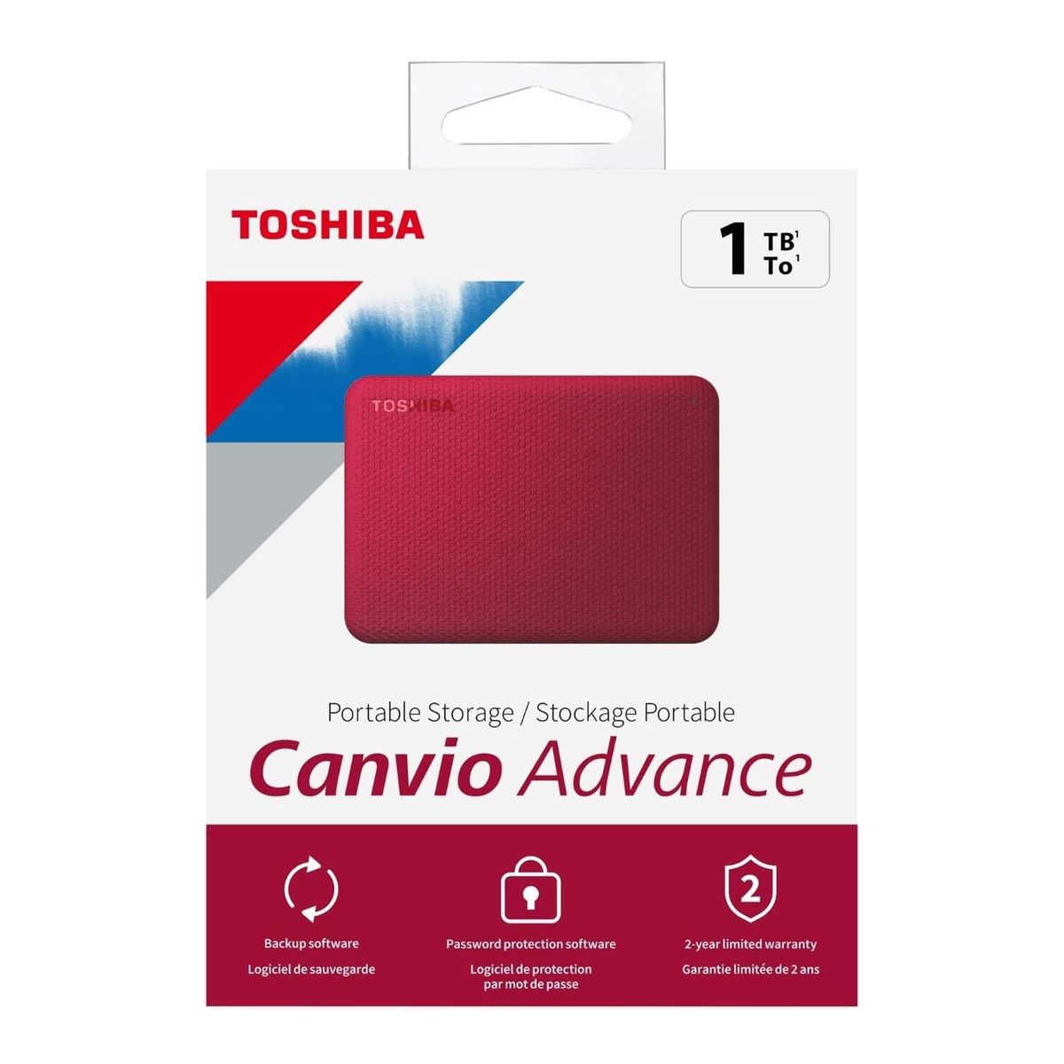 TOSHIBA - DISCO DURO EXTERNO TOSHIBA CANVIO ADVANCE 1TB USB 3.0 P/N: HDTCA10XR3AA