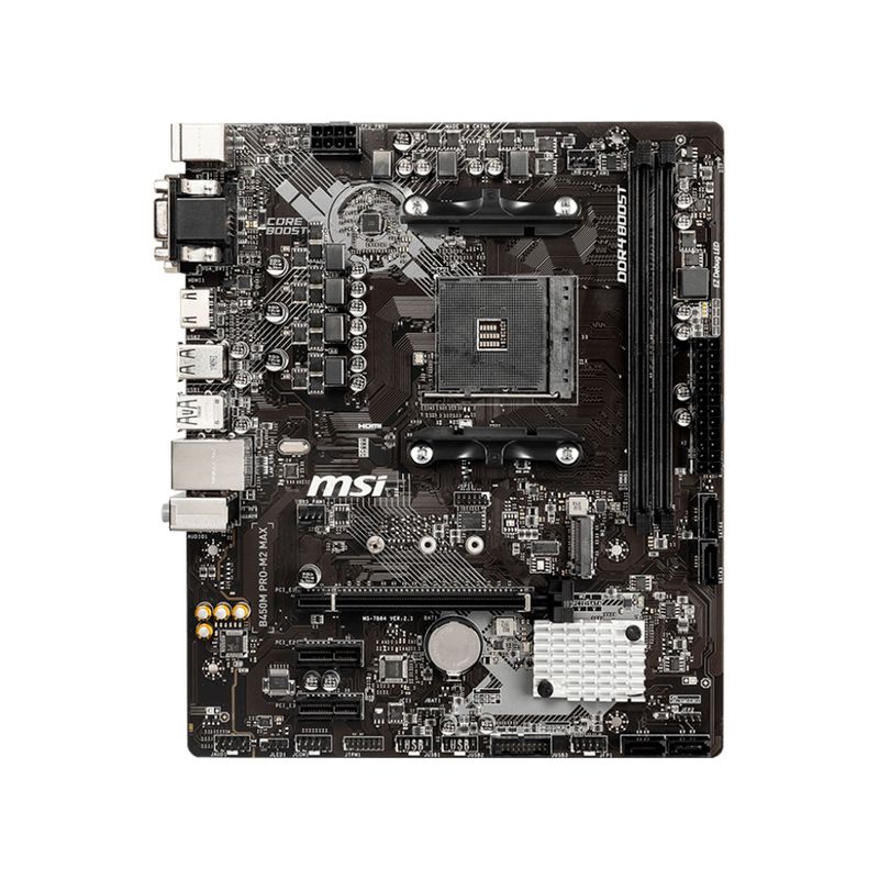 MSI - PLACA MSI B450M PRO-M2 MAX AM4 64GB P/N: B450M PRO-M2 MAX
