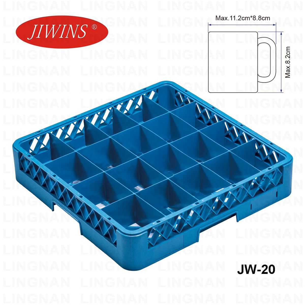 GENERICO - CESTA PARA VASOS 20 COMPARTIMIENTOS PARA LAVAVAJILLAS