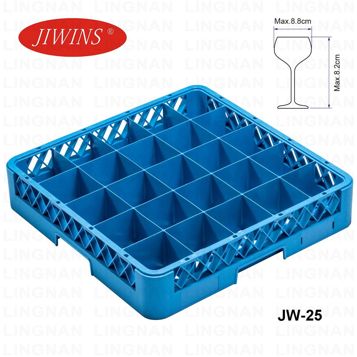 GENERICO - CESTA PARA VASOS 25 COMPARTIMIENTOS PARA LAVAVAJILLAS