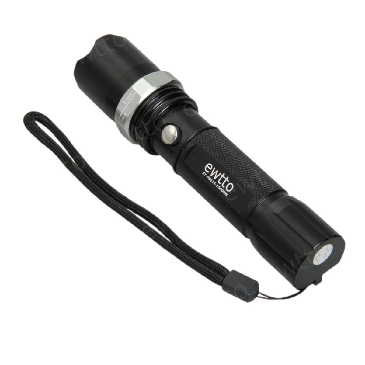 EWTTO - Linterna de mano De Metal Con Zoom Ewtto Et-8614-15000w