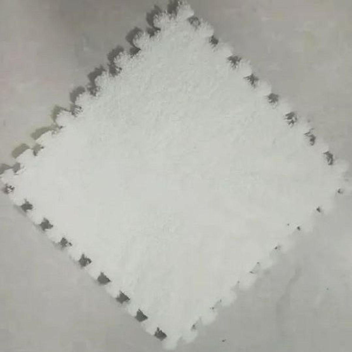 GENERICO - PISOS DE GOMA EVA AFELPADO BLANCO HUMO DE JUEGOS - 10 PIEZAS