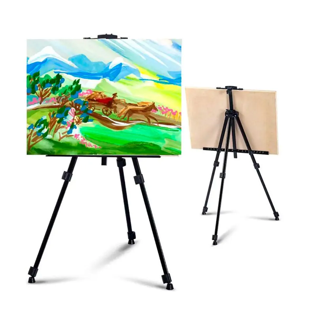 GENERICO - Tripode  Caballete -en Aluminio para pizarra cuadro etc