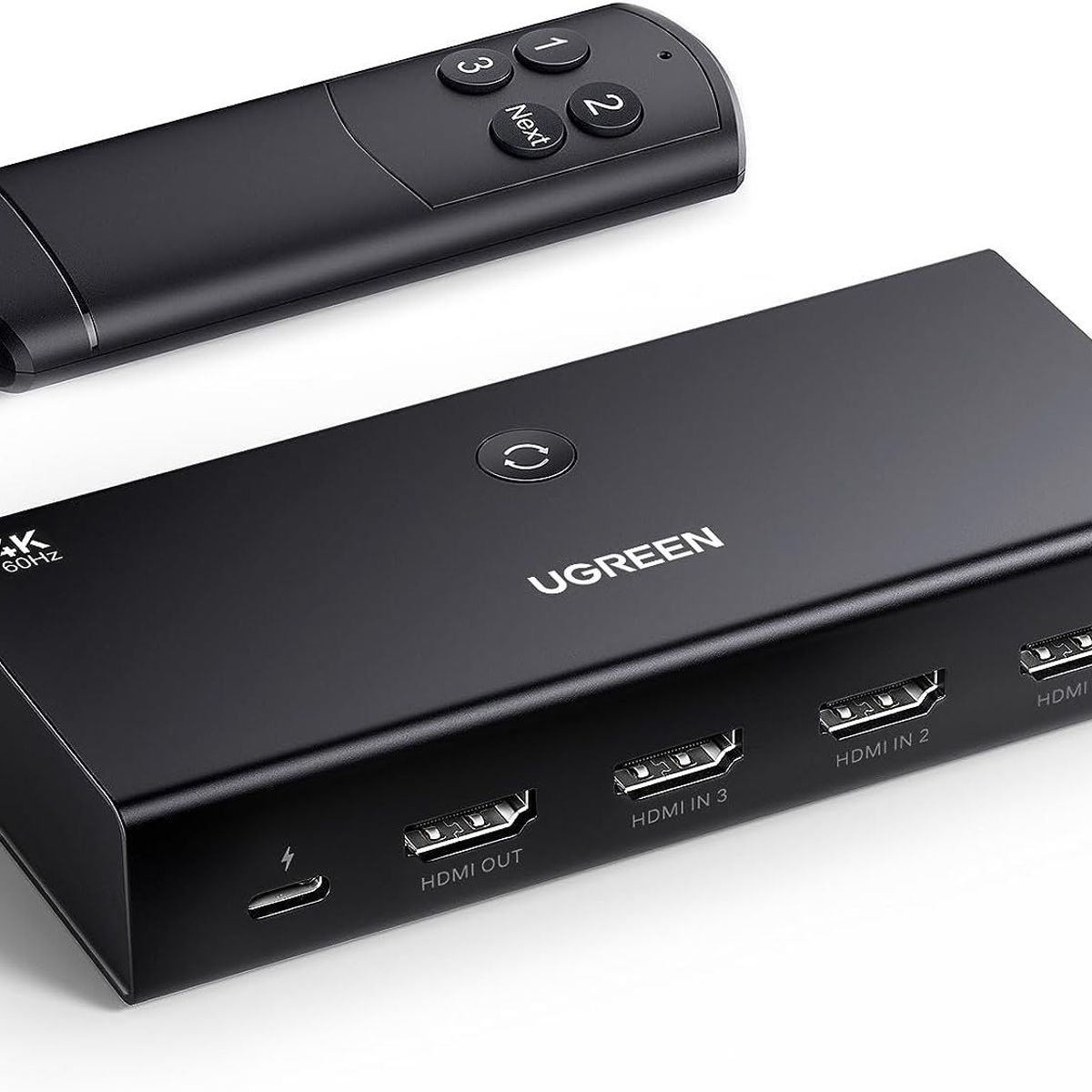 UGREEN - Switch Hdmi 3x1 4k 60hz Hdr Alta Calidad Ugreen Ccontrol