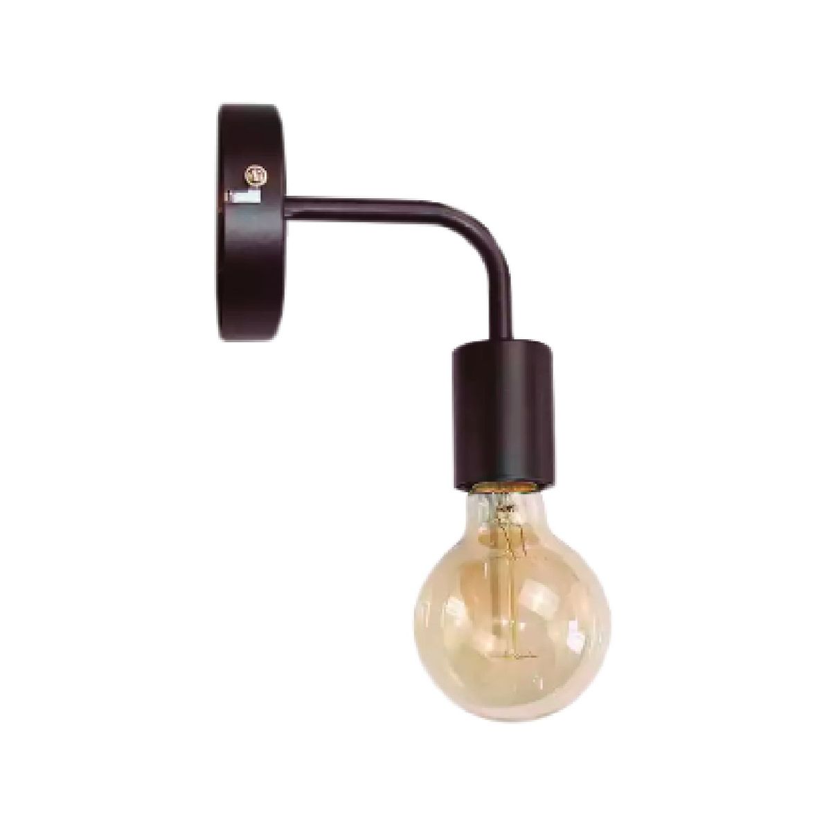 GENERICO - Aplique Lampara De Pared Murcia Color Socket Negro Baita