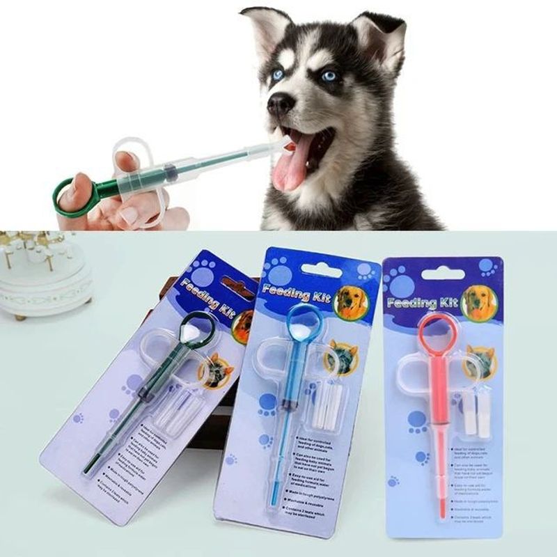 GENERICO - Dispensador De Píldoras Para Mascotas x 3 Unidades
