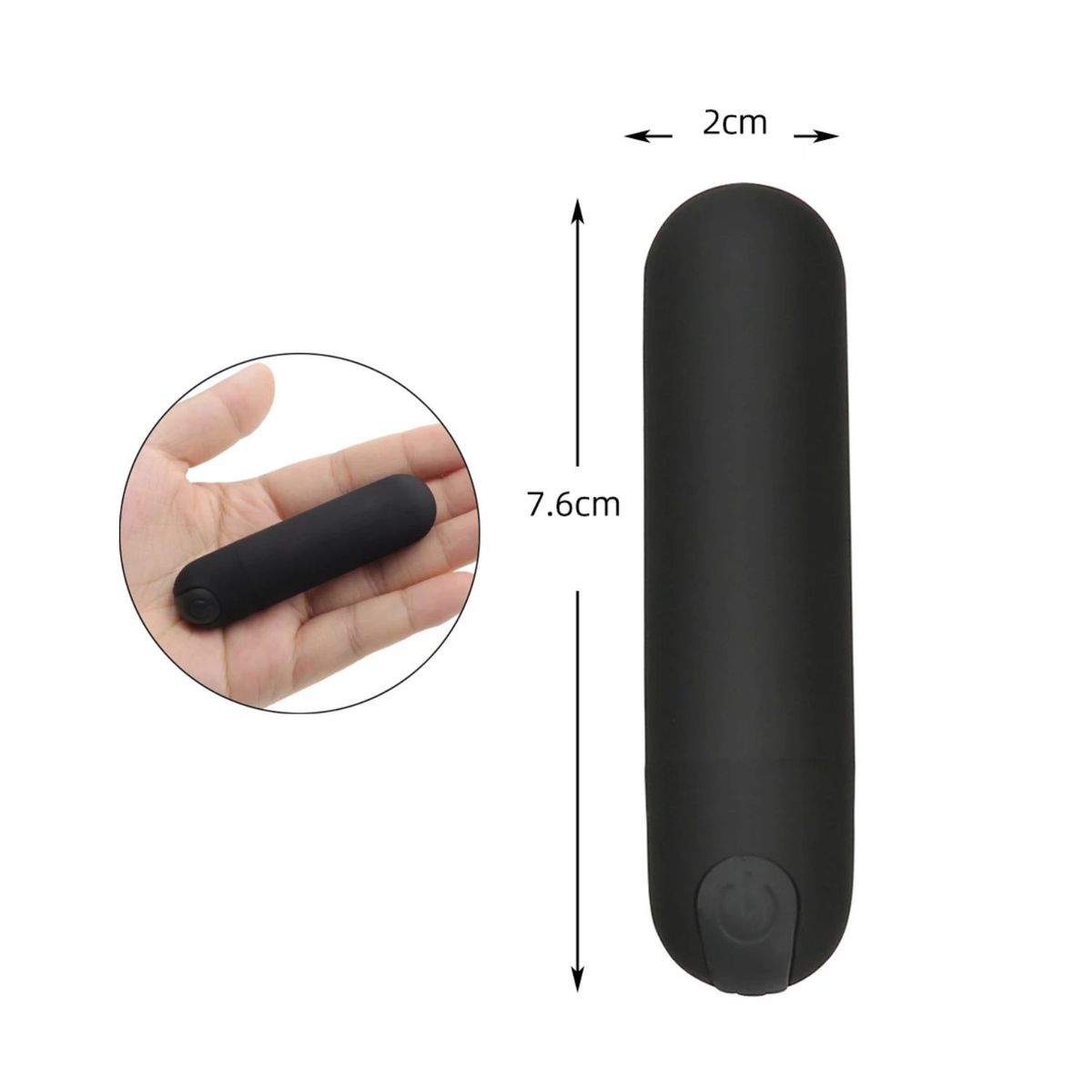 GENERICO - Vibrador Estimulador Bala 10 Velocidades  Recargable USB