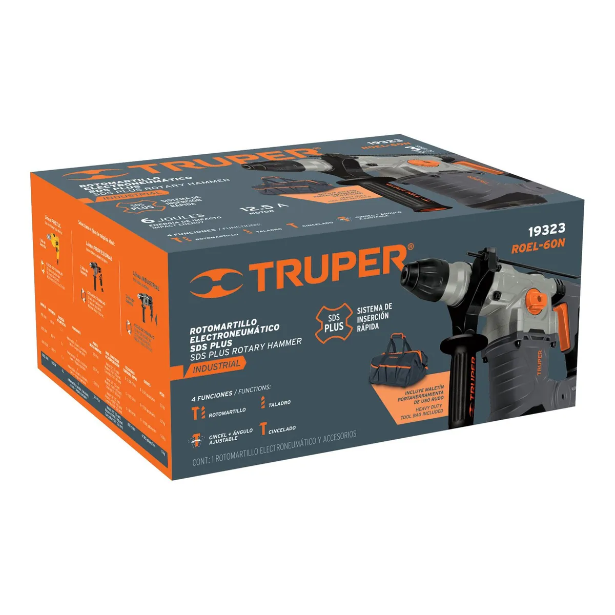 TRUPER - Rotomartillo SDS Plus, 6 Joules