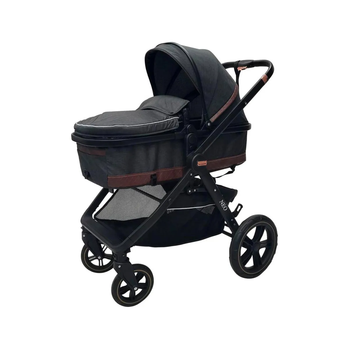 BABY KITS - COCHE CUNA MOISES DE LUJO «NEO» Gris
