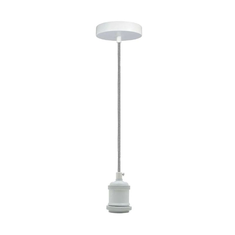 GENERICO - Colgante Vintage 1 Metro E27 Color Blanco Baita