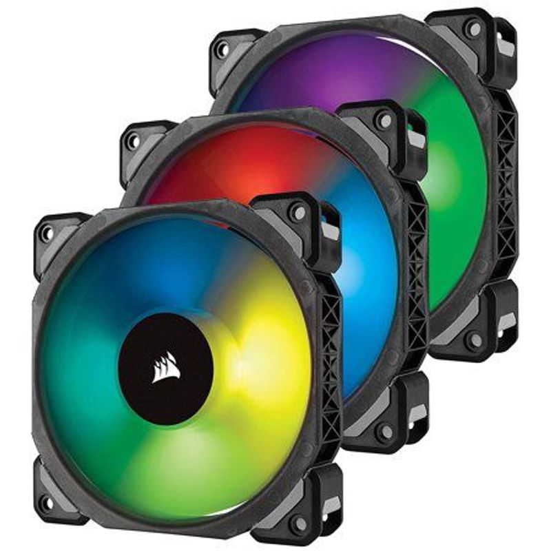 CORSAIR - Fan Corsair ML120 Pro RGB Led, 12 cm, 1600 RPM, 13.2 VDC, 4 pines, PWM
