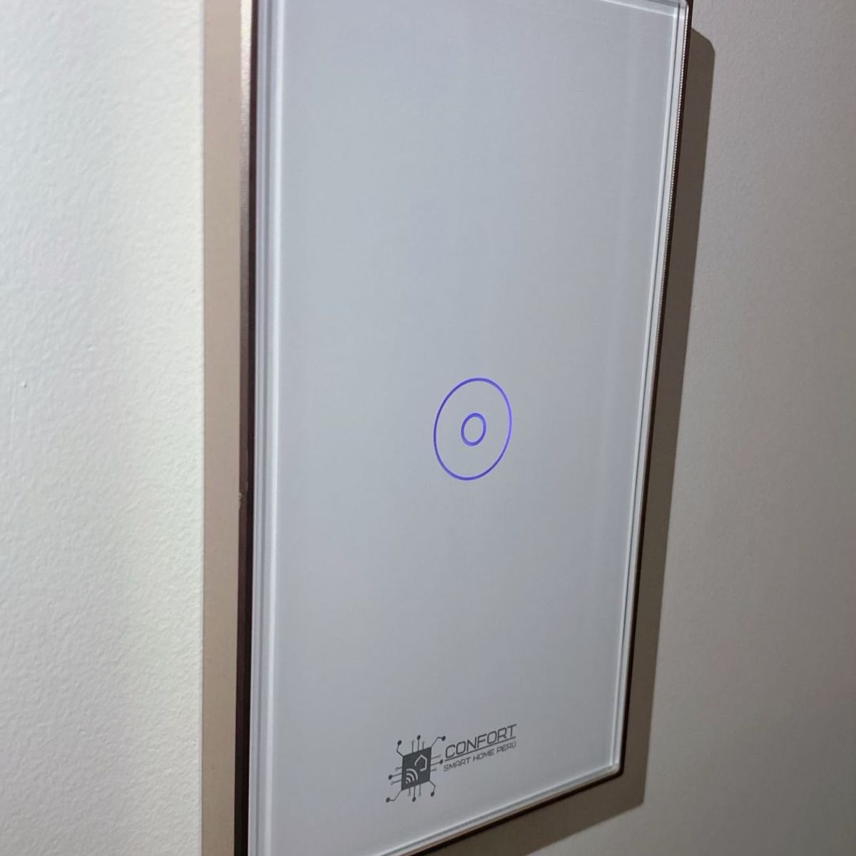 CONFORT - Interruptor Smart Touch Wifi 1 Canal De Marco Metal Inoxidable