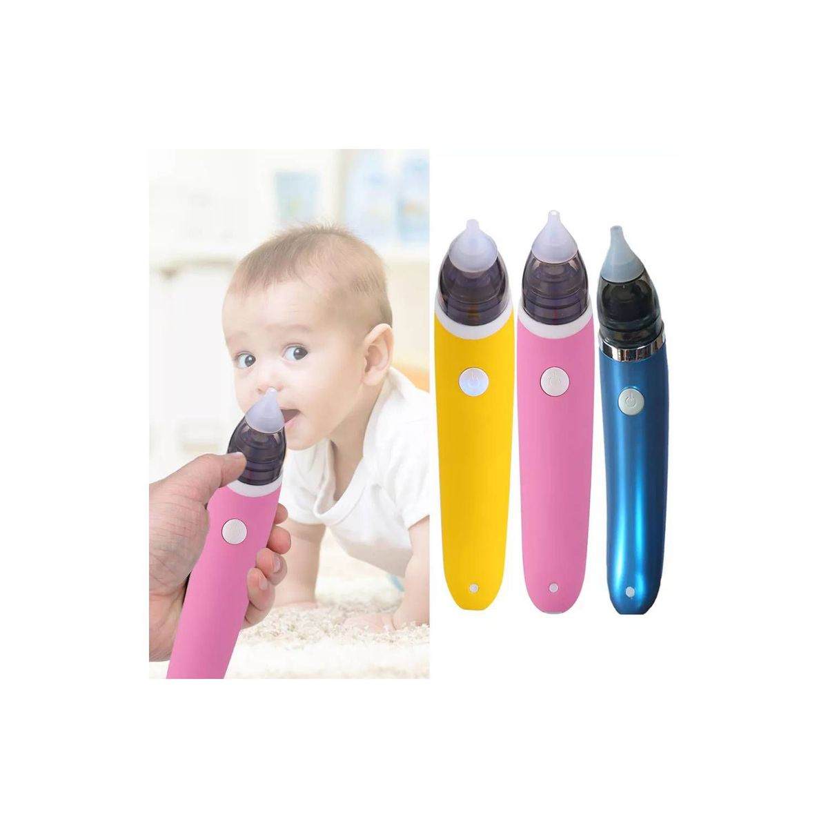 GENERICO - Aspirador o succionador eléctrico nasal para BEBÉ