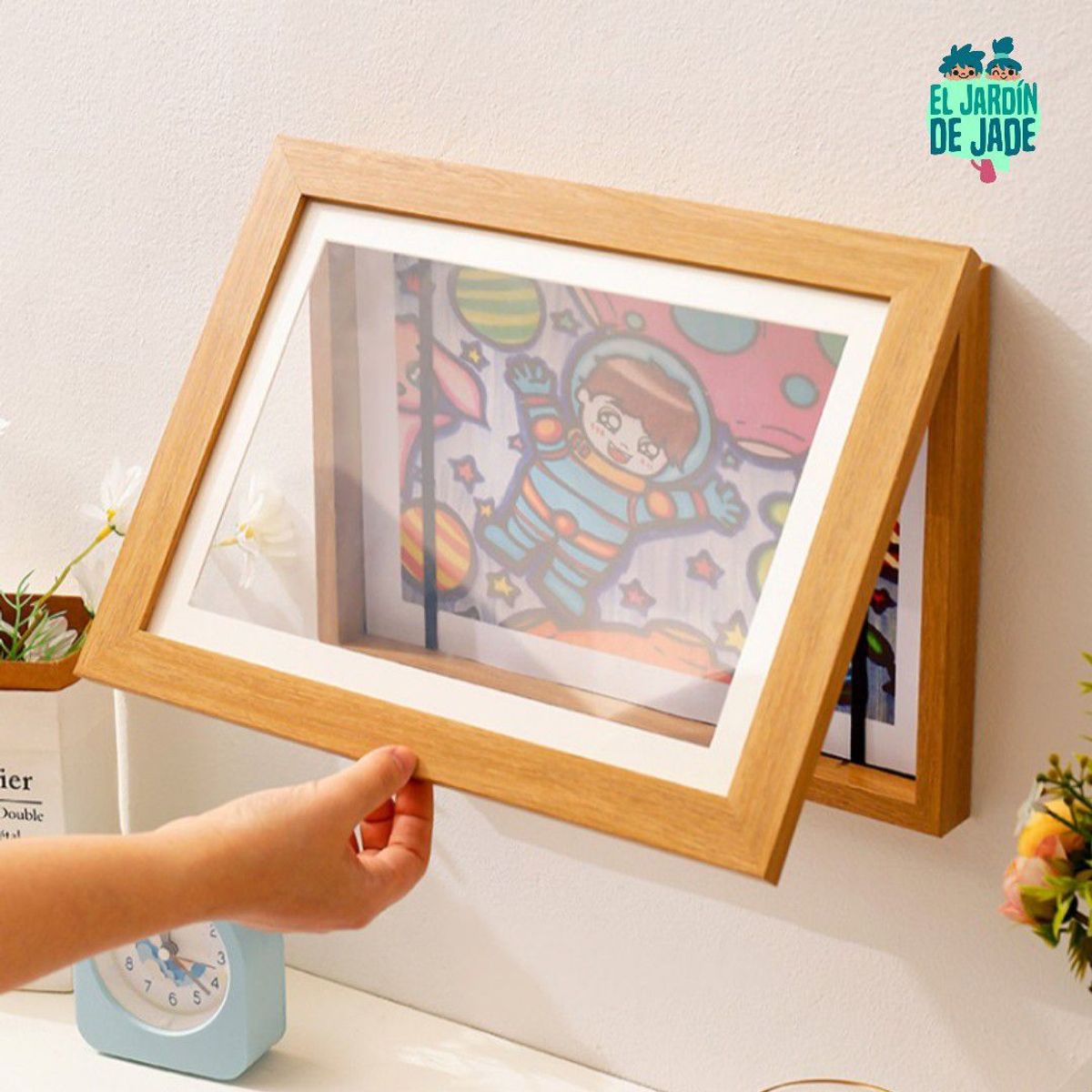 GENERICO - Marco Mágico para dibujos A4 Marron JARDIN DE JADE