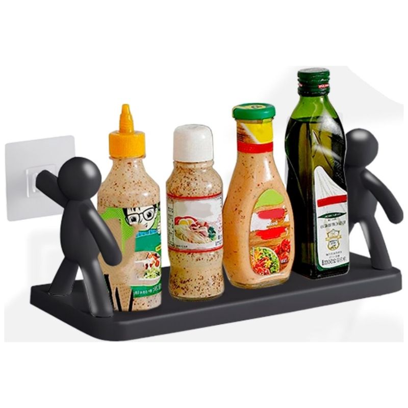 MINARI - Estante Repisa Organizador de Cocina Humanoide Negro 471F