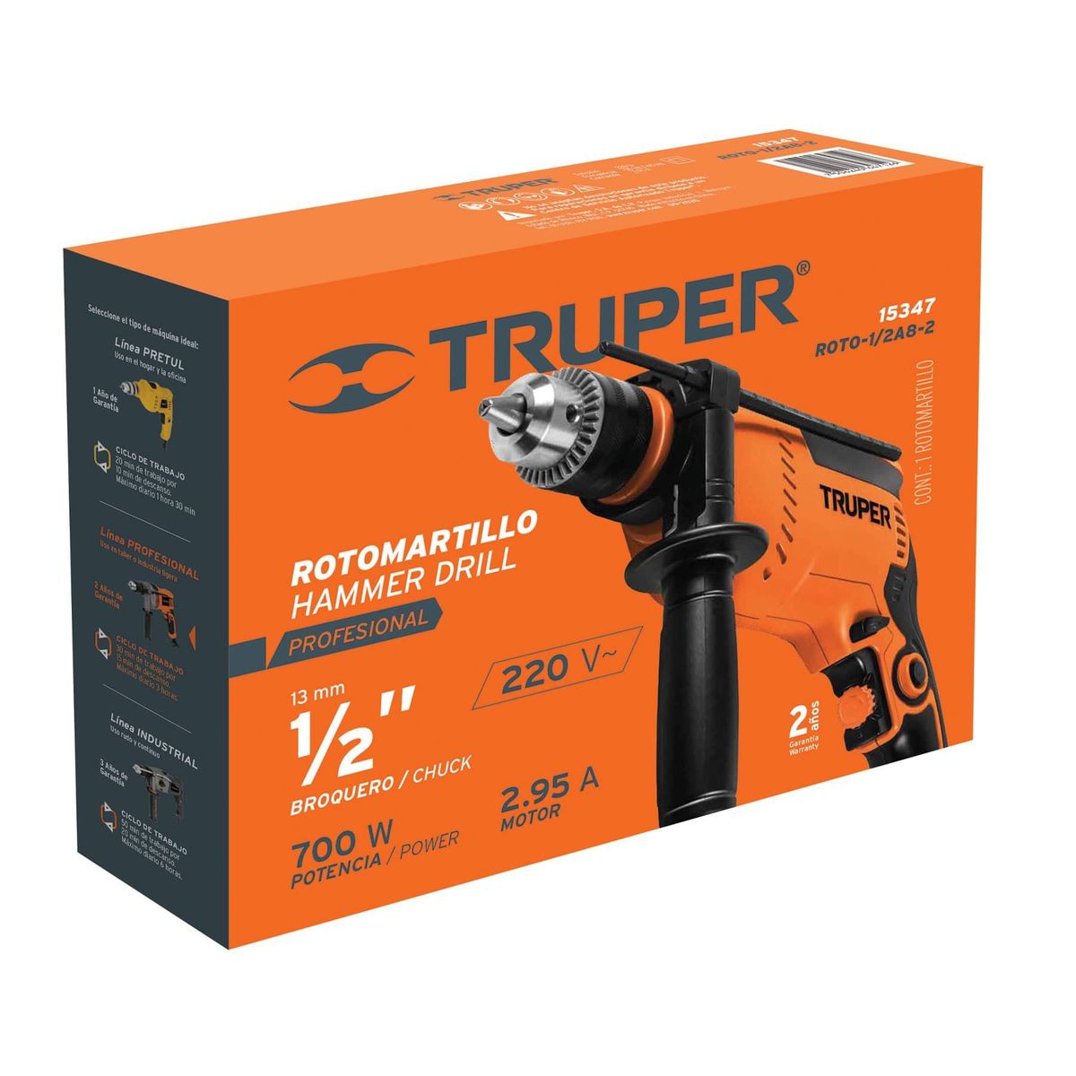 TRUPER - Rotomartillo Profesional 700 W