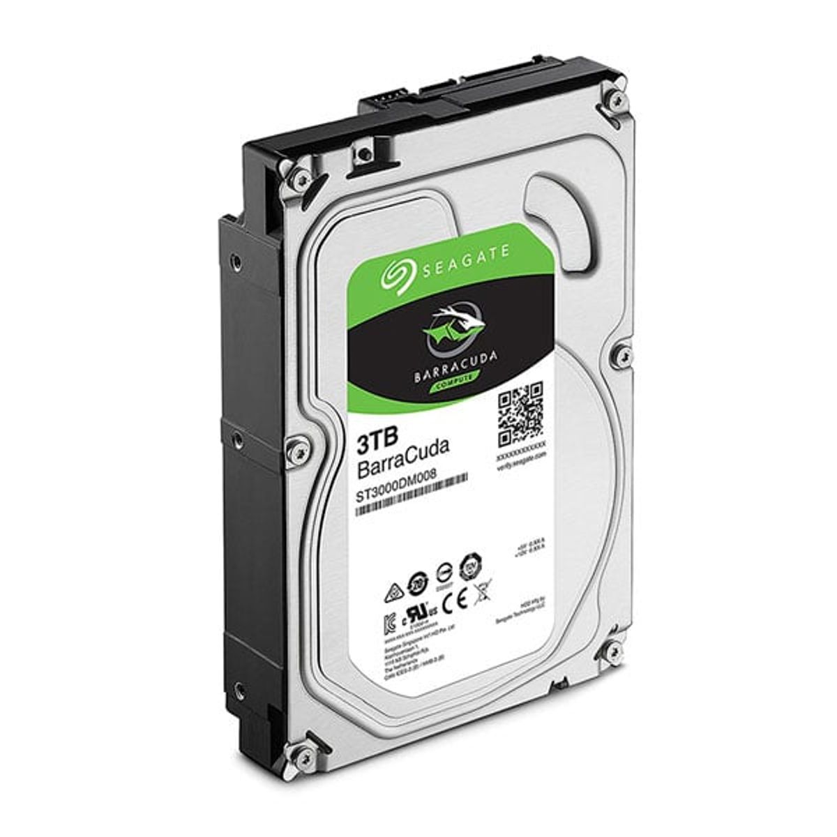 SEAGATE - DISCO DURO INTERNO SEAGATE BARRACUDA 3TB SATA 3 3.5" P/N: ST3000DM008