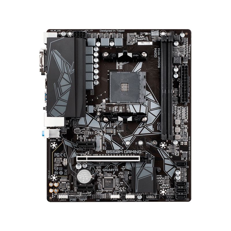 GIGABYTE - PLACA GIGABYTE B550M GAMING AM4 HDMI/DVI-D - P/N: B550M GAMING