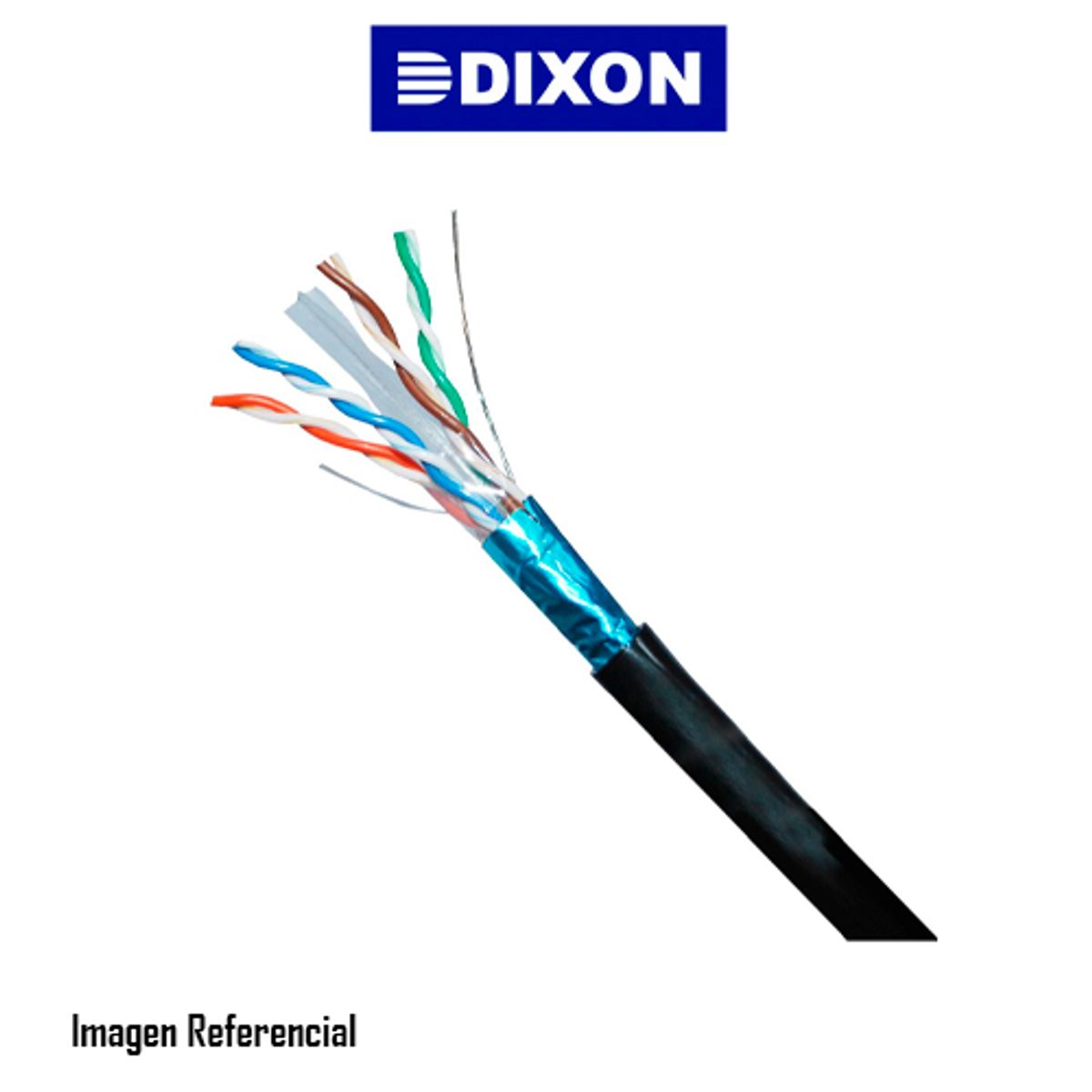 DIXON - CABLE DE RED DIXON 3067 CAT.6 305 M, 4PX23AWG, P/EXTERIOR, NEGRO