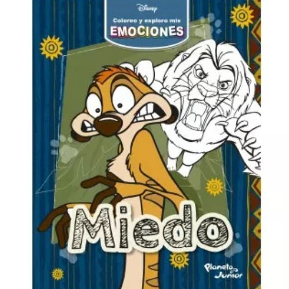 GENERICO - Libro Infantil Coloreo y explora mis emociones Miedo Disney