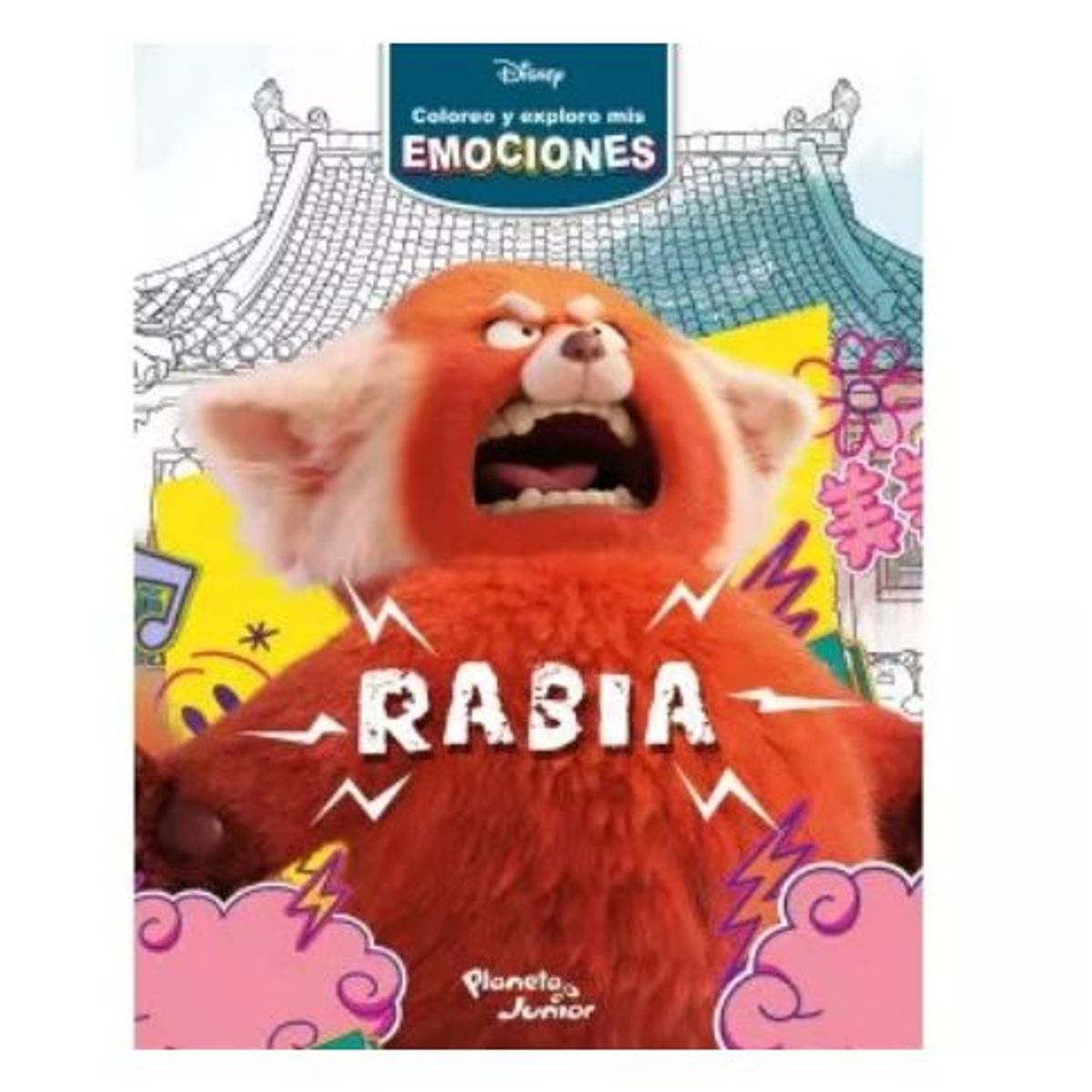 GENERICO - Libro Infantil Coloreo y explora mis emociones Rabia Disney