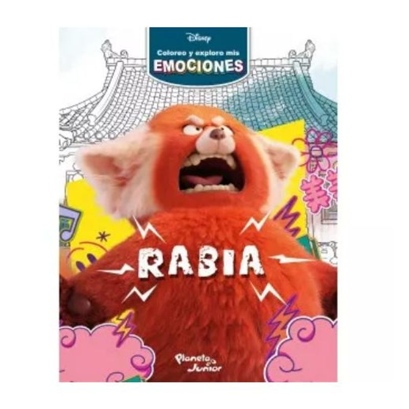 GENERICO - Libro Infantil Coloreo y explora mis emociones Rabia Disney