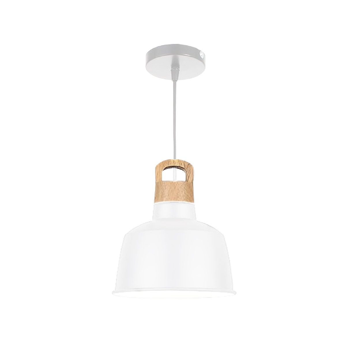 GENERICO - Lampara Colgante Capriata Color Blanco Baita