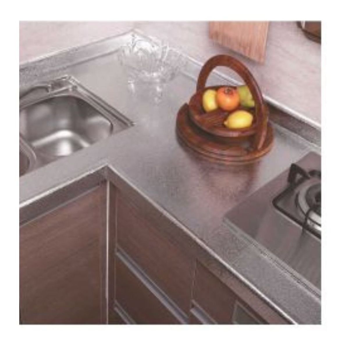 GENERICO - PAPEL ALUMINIO ADHESIVO RELIEVE - 5MTSx60CM - ANTIGRASA