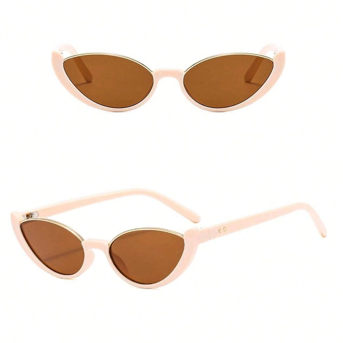 KAST PE - Gafas Lentes de Sol Retro Miko Crema Y Estuche