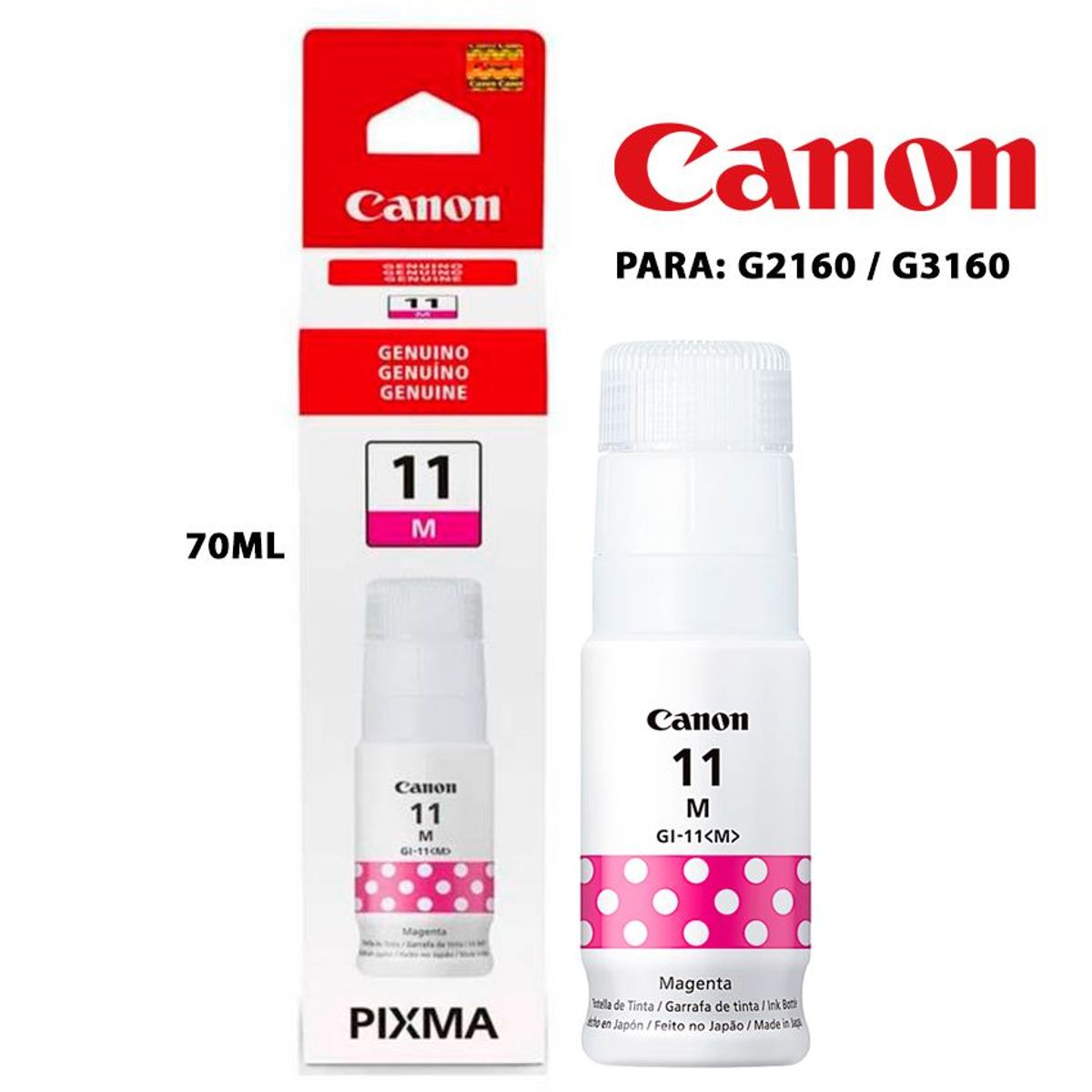 CANON - Tinta Canon GI-11 Magenta para G2160  G3160 70ml
