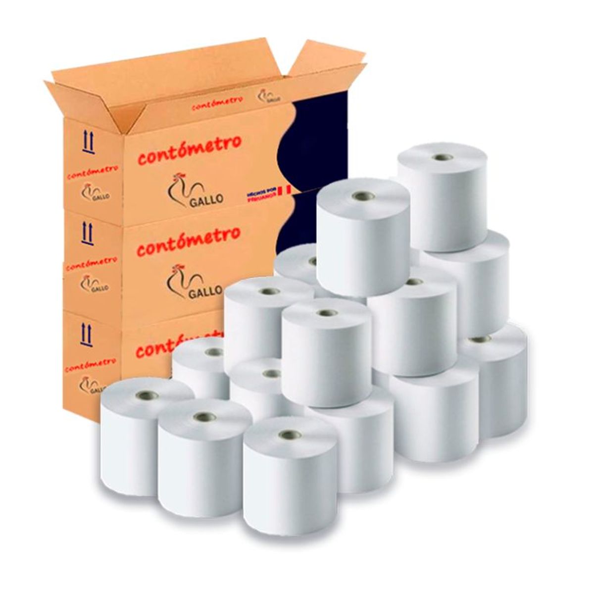 GALLOS - Contometro termico gallo 80x83 mts x 13 (caja de 20 rollos)