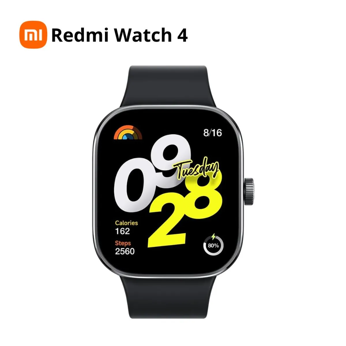 XIAOMI - Smartwatch Xiaomi Redmi Watch 4 Recibe Llamadas por Bluetooth 5.3 - BK